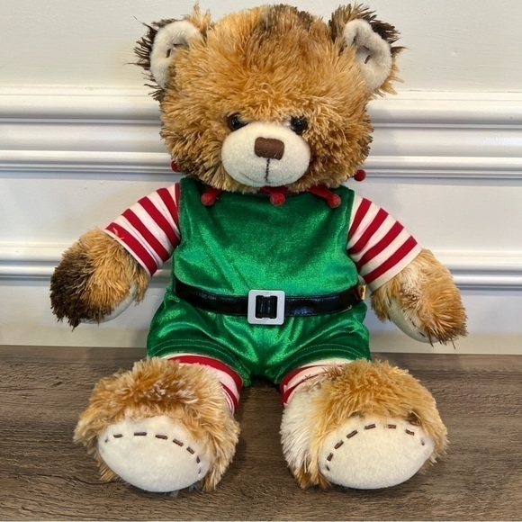 2012 Build-A-Bear Elf Teddy Bear Holiday Christmas - Picture 1 of 16